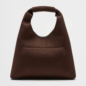 NWOT Banana Republic Vegan Leather Mini Slouchy Tote in Red